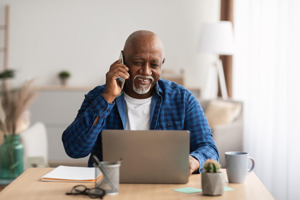 Elderly searching medicare